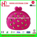 Beautiful cute food grade silicone pochi wallet purse